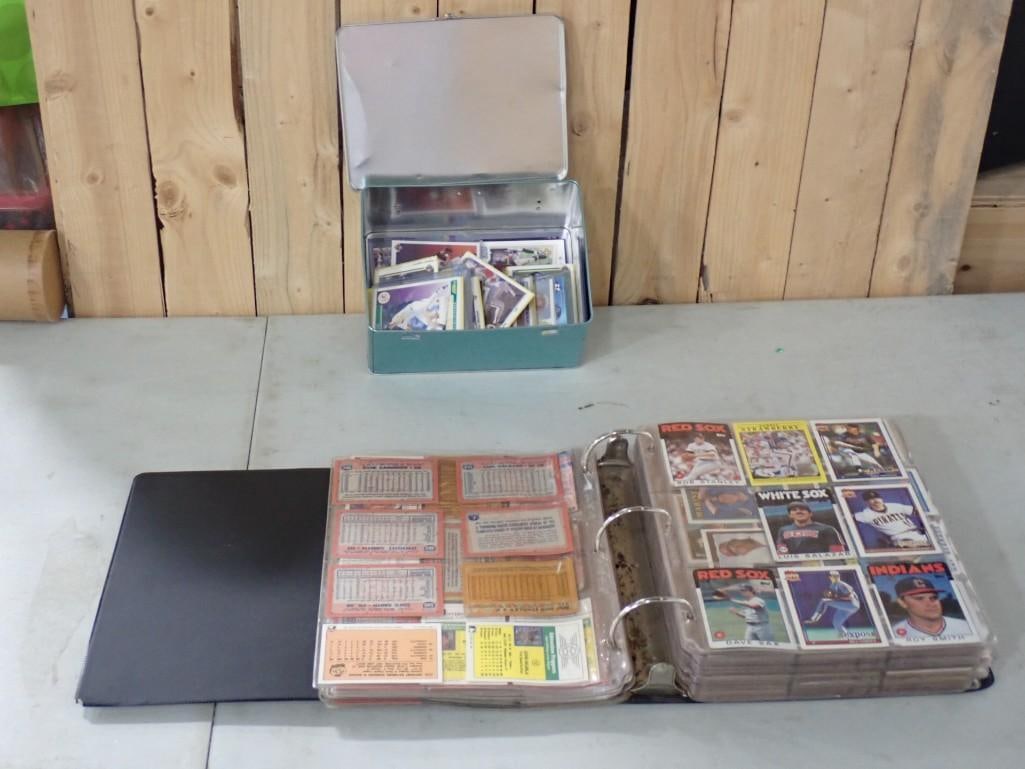 Binder and Lunchbox full of assorted Baseball Cards - look to be mostly 80's and 90's (1 of 7)