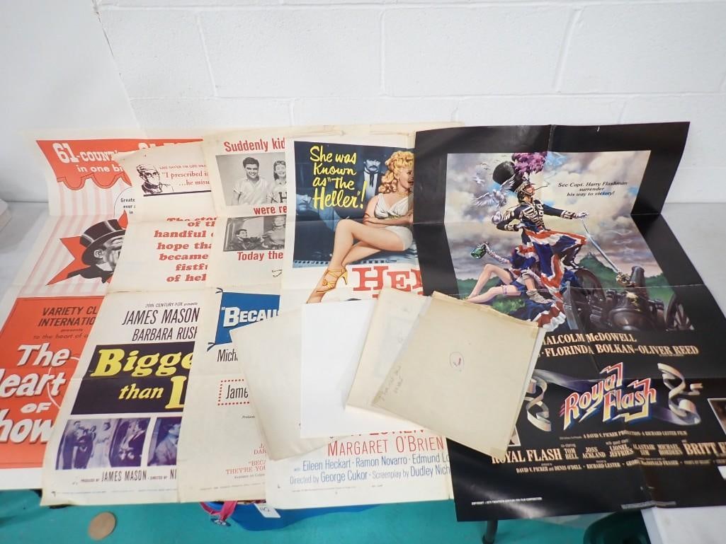 Vintage Movie Posters, Ephemera, etc. Three for the Snow, Too Much Too Soon, Butch & Sundance (1 of 7)