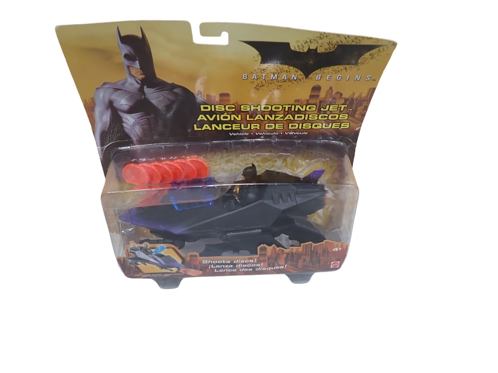 Batman Begins Disc Shooting Jet Toy Vehicle New in Package (1 of 2)