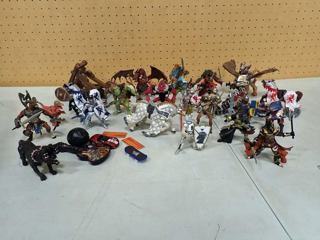 Figurine / Action Figure Lot including Medieval Papo: Figurine / Action Figure Lot including Medieval Papo All pictures are considered part of the description and should be examined carefully by bidders. Live Auctioneers is now offering Live Shipping thr