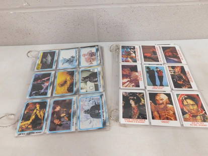 Lot of assorted Trading Cards including Star Wars, Aliens, Nightmare on Elm Street, etc: Lot of assorted Trading Cards including Star Wars, Aliens, Nightmare on Elm Street, etc  All pictures are considered part of the description and should be examined carefully by bidders.  Live Auctione