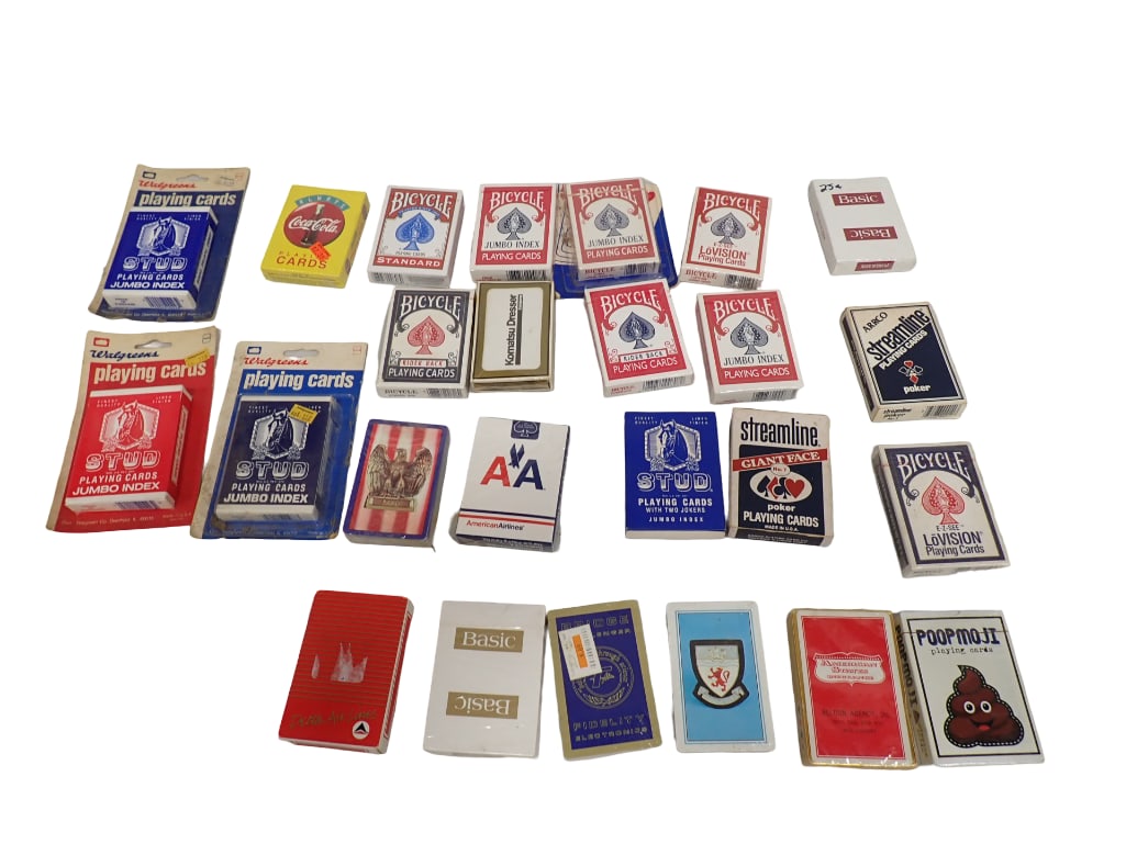 Lot of Sealed Playing Cards incl Airlines, Coca Cola, Bicycle, Condition:  All are factory sealed (1 of 8)