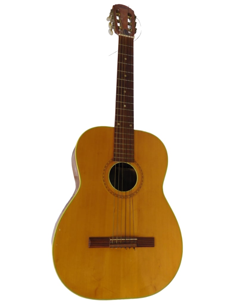 Espana Acoustic Guitar Finland: Espana Acoustic Guitar Finland Condition: no cracks, needs strings All pictures are considered part of the description and should be examined carefully by bidders. Live Auctioneers is now