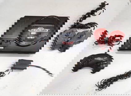 Sega Genesis Lot including System, controllers, RF Switch - untested: Sega Genesis Lot including Sysetm, controllers, RF Switch - untested All pictures are considered part of the description and should be examined carefully by bidders. Live Auctioneers is now offering L