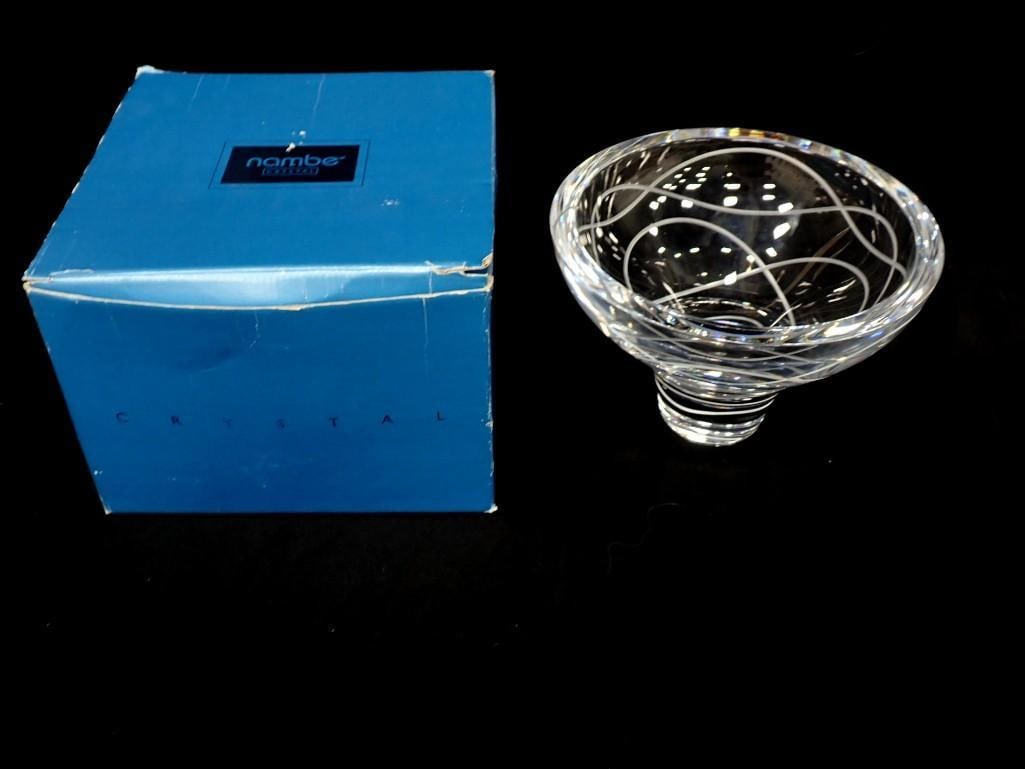 Nambe Crystal Vase or Bowl in Original Box (1 of 11)