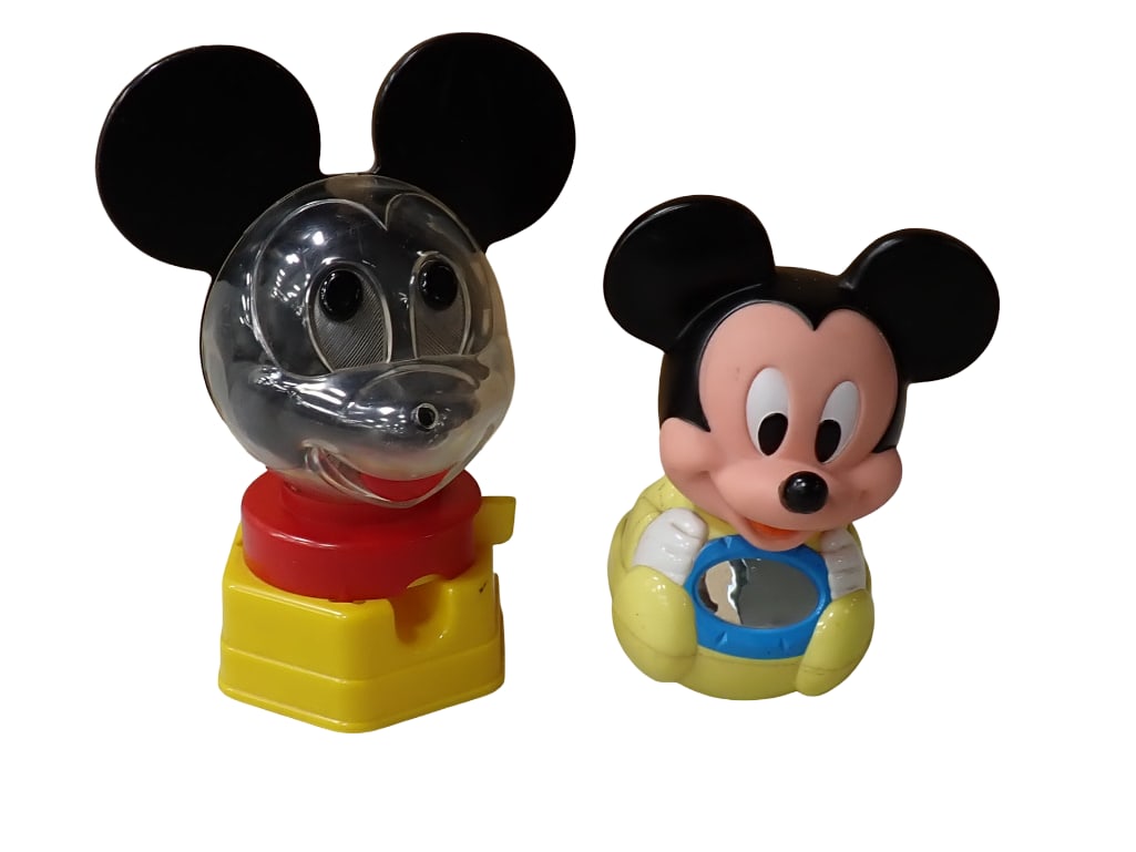 Vintage Disney Mickey Mouse Roly Poly Toy and Candy Dispenser (1 of 5)