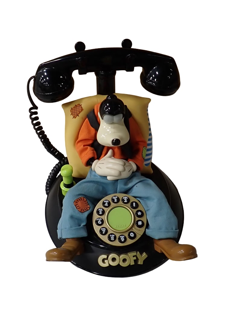 Disney Goofy Phone Touch Tone Telephone: Disney Goofy Phone Touch Tone Telephone Condition: untested All pictures are considered part of the description and should be examined carefully by bidders. Live Auctioneers is now offerin