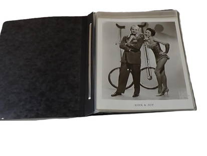 Binder full of Vintage Acrobat / Circus Performer Photographs: Binder full of Vintage Acrobat / Circus Performer Photographs All pictures are considered part of the description and should be examined carefully by bidders. Live Auctioneers is now offering Live Shi