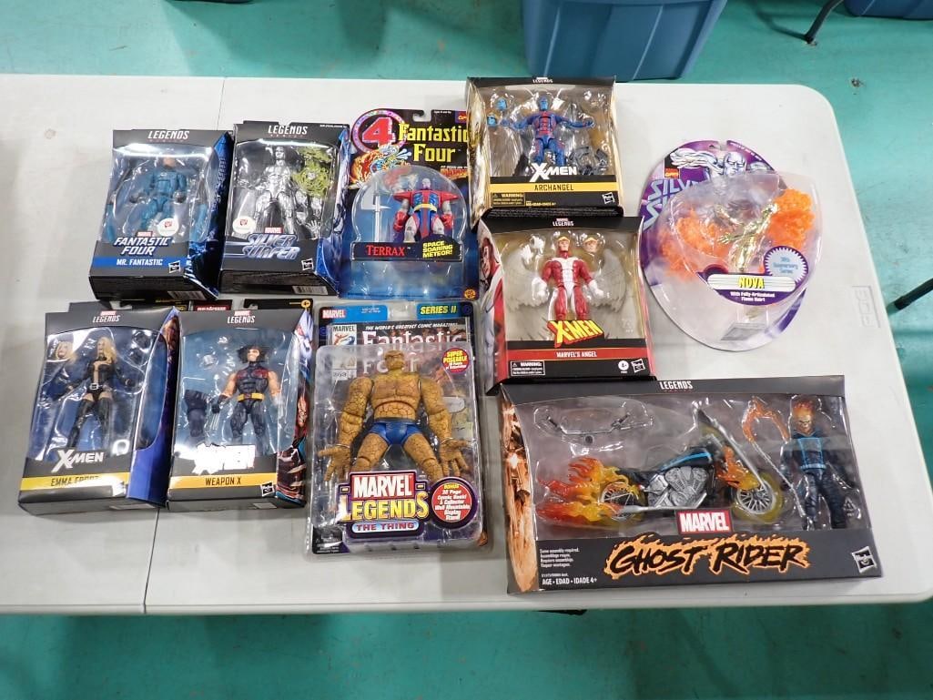 Lot of Action Figures and Toys New in Package incl Marvel Ghost Rider, Fantastic Four, X-Men, (1 of 12)