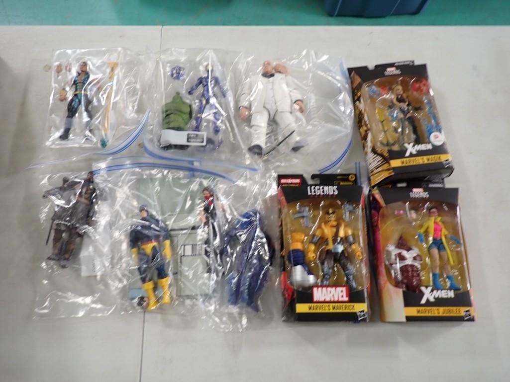 Lot of Action Figures incl 2 Marvel Legends X-Men New in Box, Marvel's Maverick New in Box, (1 of 9)