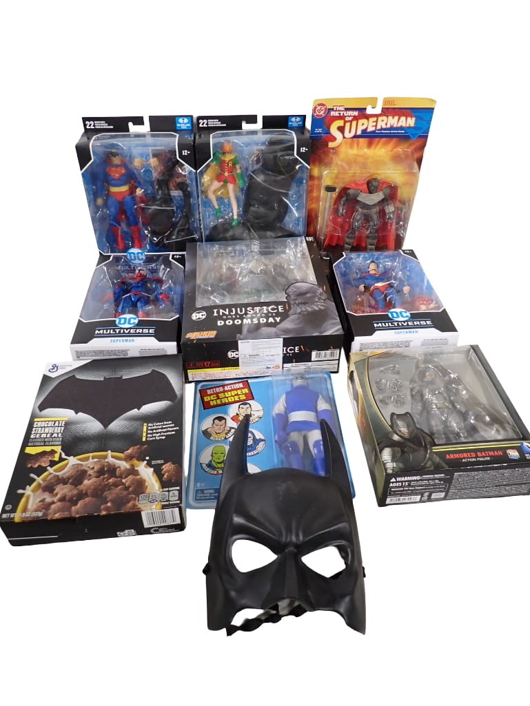 Action Figures, Collectibles, Etc incl New in Box Action Figures DC Multiverse Superman, Robin, (1 of 8)