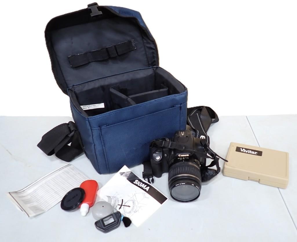 Canon EOS Digital SLR Camera with Case and some accessories (1 of 12)