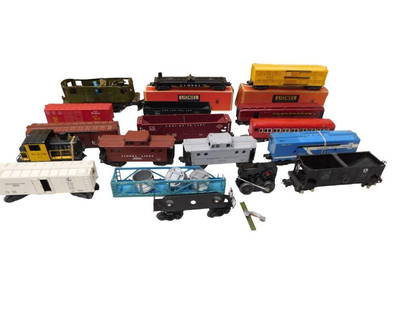 Lot of O Scale Model Trains including Lionel, some boxes, etc. Rio Grande Refrigerator, 64273, Lehi: Lot of O Scale Model Trains including Lionel, some boxes, etc. Rio Grande Refrigerator, 64273, Lehigh Valley, NYC, etc. All pictures are considered part of the description and should be examined caref