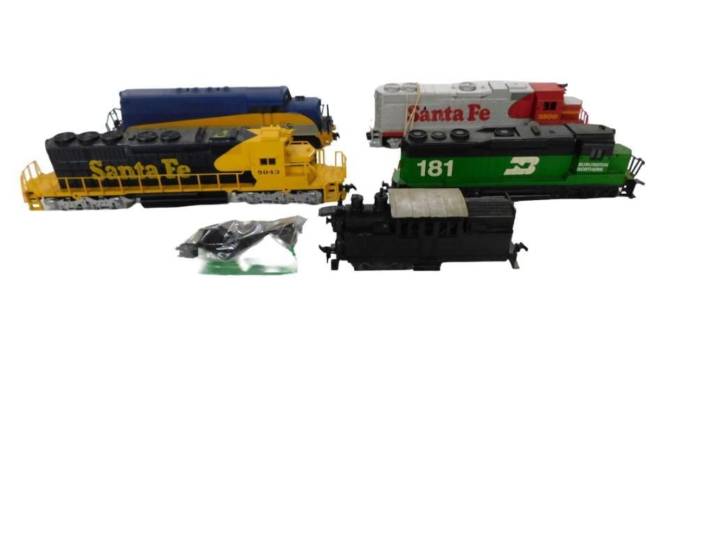HO Scale Trains including Bachmann Santa Fe, Chesapeake and Ohio, Lionel Burlington 181, etc. (1 of 20)