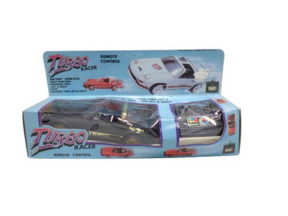 Turbo Racer Remote Control Car New in Box - Box Has Damage: Turbo Racer Remote Control Car New in Box - Box Has Damage  All pictures are considered part of the description and should be examined carefully by bidders.  Live Auctioneers is now offering Live Ship