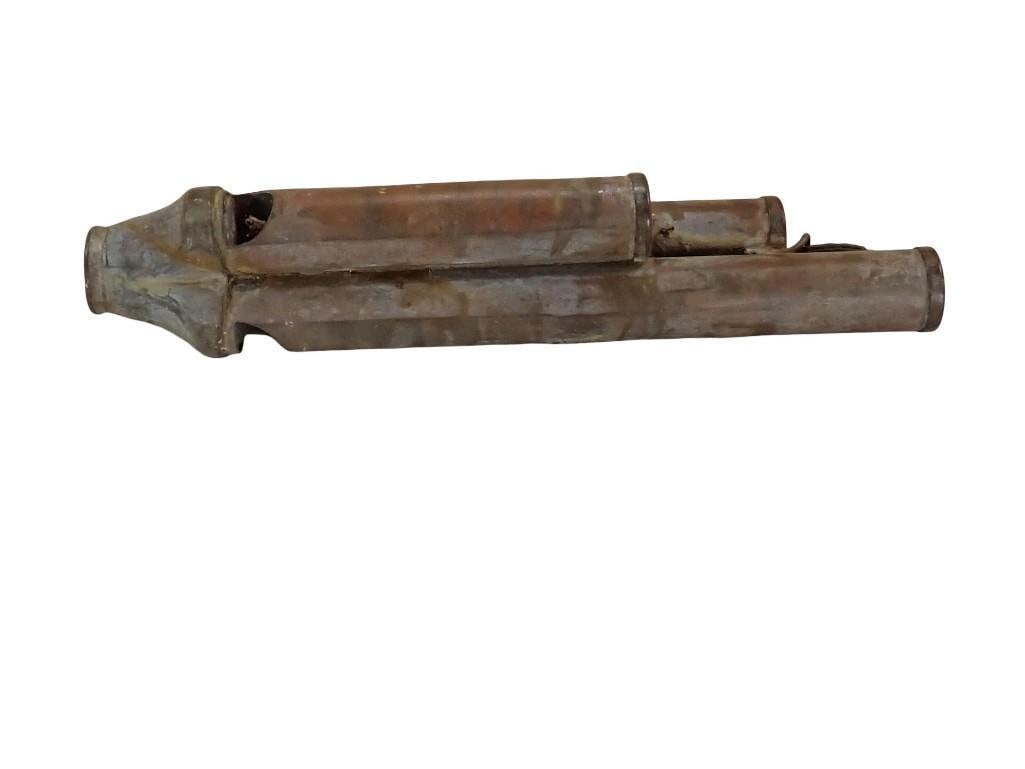 Perko Three Pipe Metal Train Conductor's Whistle Length: 5 3/4" (1 of 6)