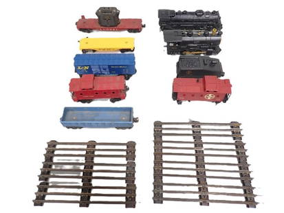 Lot of assorted Trains including O Scale, Lionel 027, Track, etc.: Lot of assorted Trains including O Scale, Lionel 027, Track, etc.  10x3x3&#34; All pictures are considered part of the description and should be examined carefully by bidders. Live Auctioneers is now