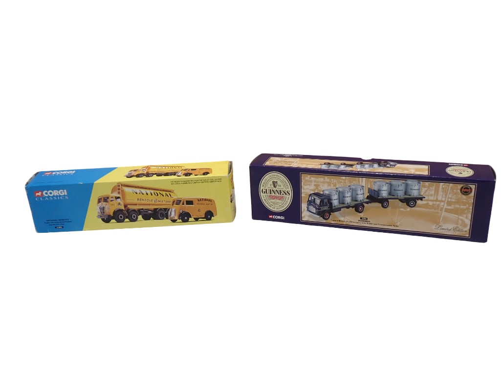 2 Corgi Trucks and a Van incl Corgi Classics 24901 Guinness Leyland Beaver Platform Lorry with Trail (1 of 10)
