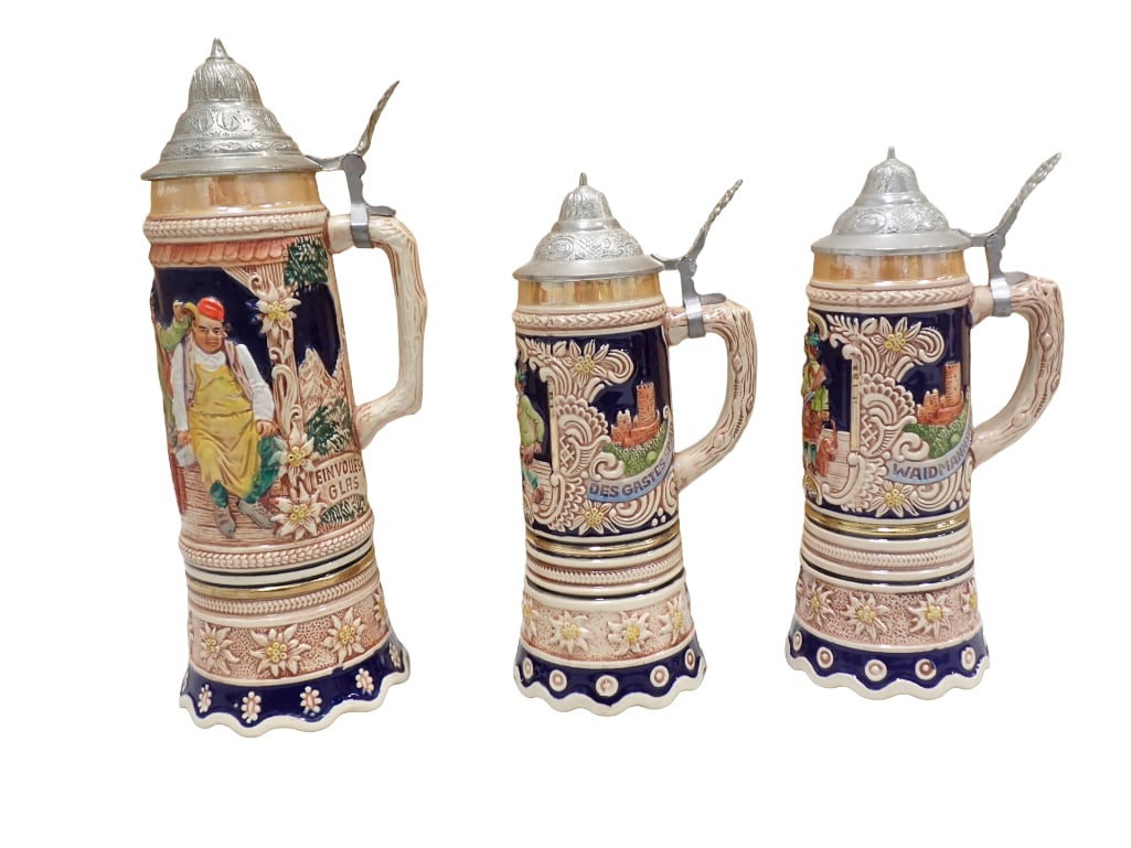 3 Musical Beer Steins incl 2 Mapsa and 1 Gerz Germany (1 of 15)