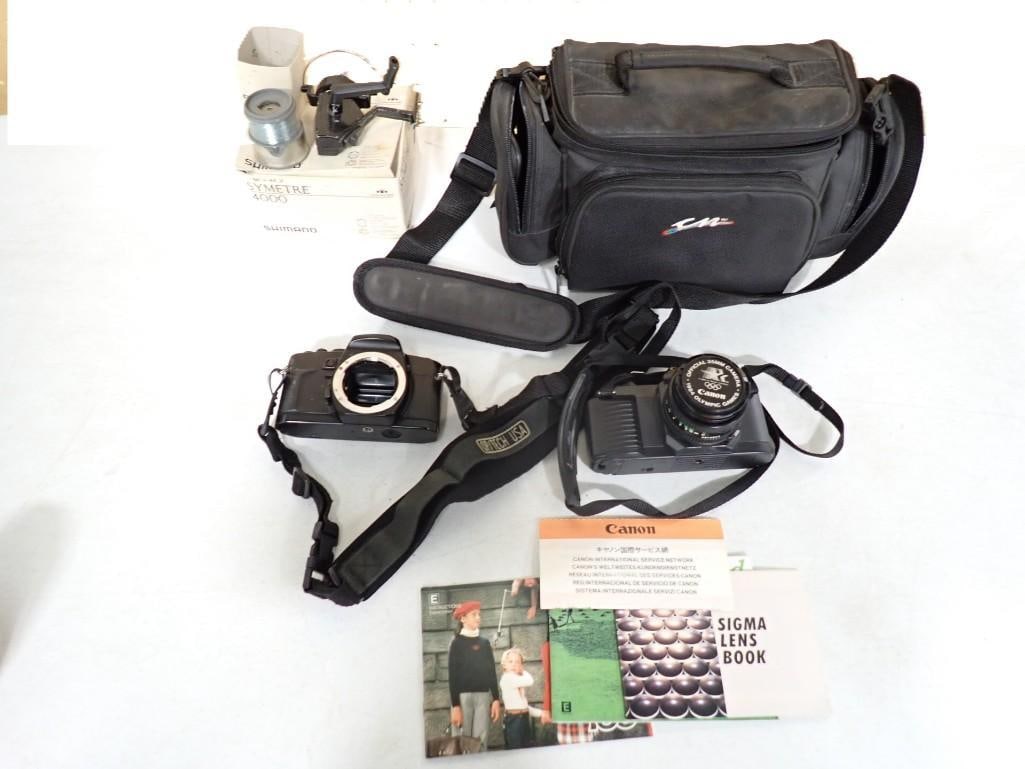 Canon Camera, Camera Bag, Symetre 4000 Shimano Fishing Real, etc. (1 of 8)