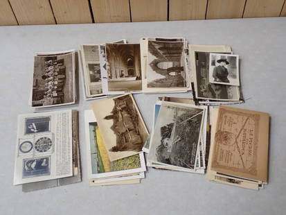 Lot of Vintage and Antique Postcards, Photos, Etc: Lot of Vintage and Antique Postcards, Photos, Etc.&#160; Nice ephemera lot.&#160; Some of the postcards have correspondence, many do not.  All pictures are considered part of the description and shoul