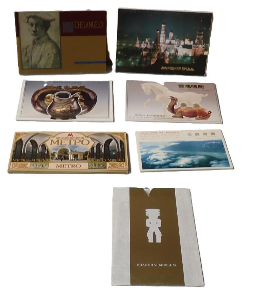 Lot of Museum Postcard Photo Sets including Metro, Michelangelo, Shanghai Museum, etc (1 of 6)