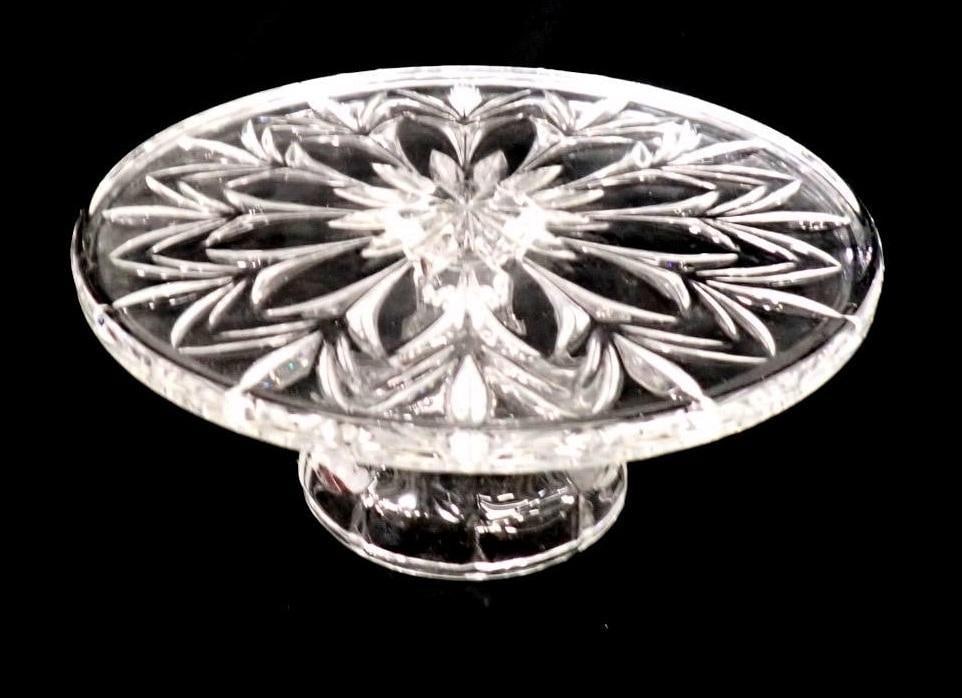Crystal Glass Footed Cake Stand (1 of 5)