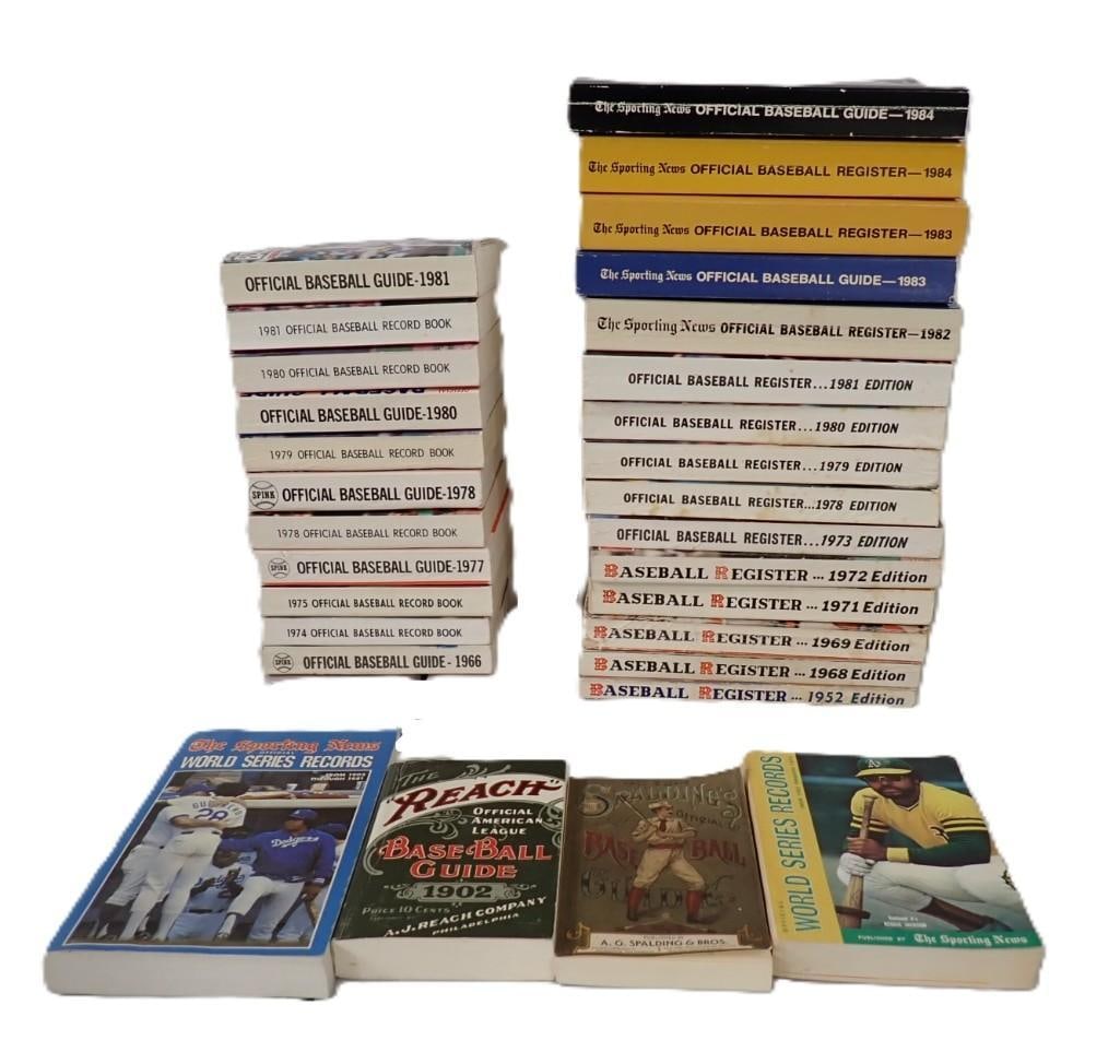 Lot of Vintage Baseball Reference Books and Guides - Mostly 1970's and 1980's (1 of 6)