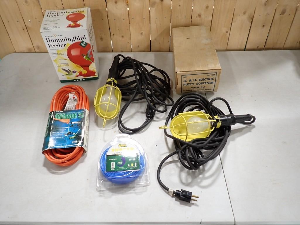 Extension Cord, Shop Lights, Electric Putty Softener, Hummingbird Feeder, Trimmer Line (1 of 6)