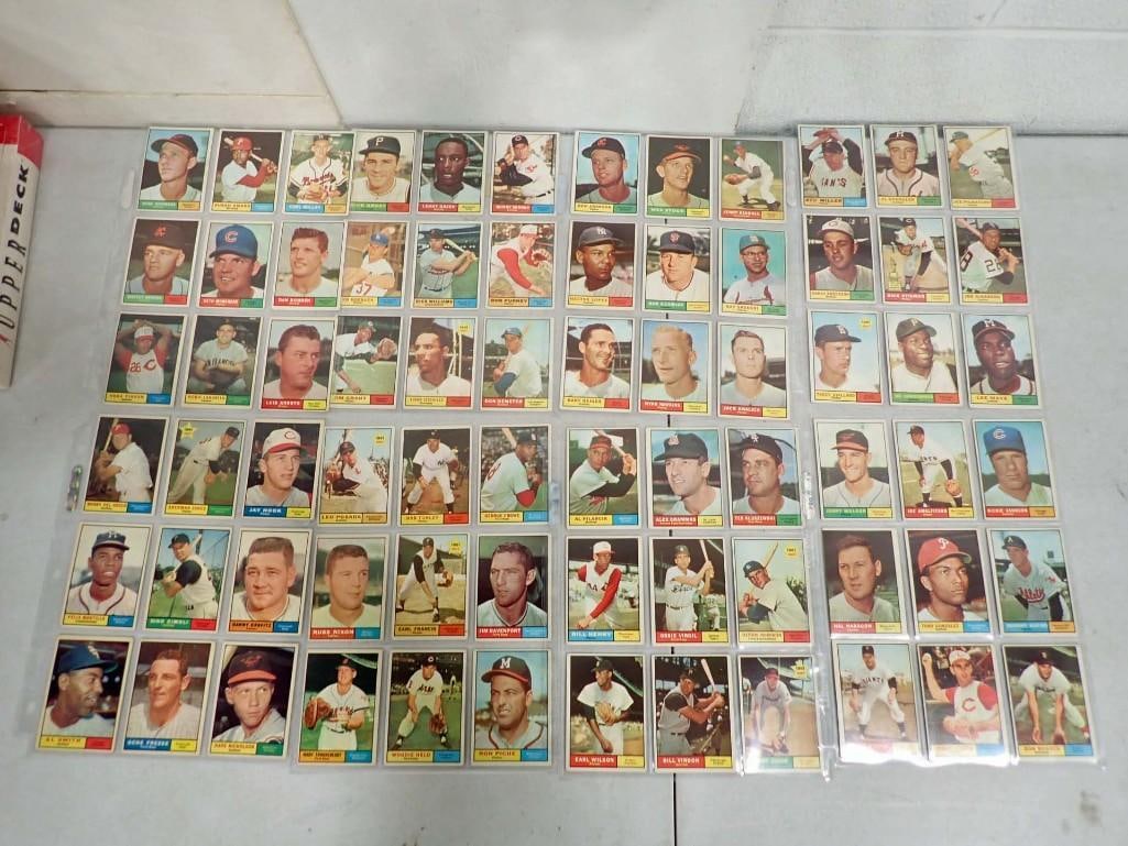 1961 Topps Baseball Cards 72 Total Clean (1 of 11)