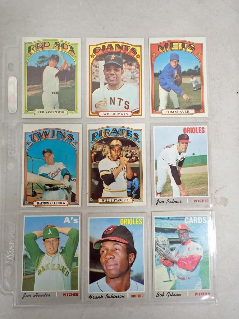 1970s Baseball Cards Stars Only incl 1970 Palmer, Hunter, Robinson, Gibson (1 of 6)
