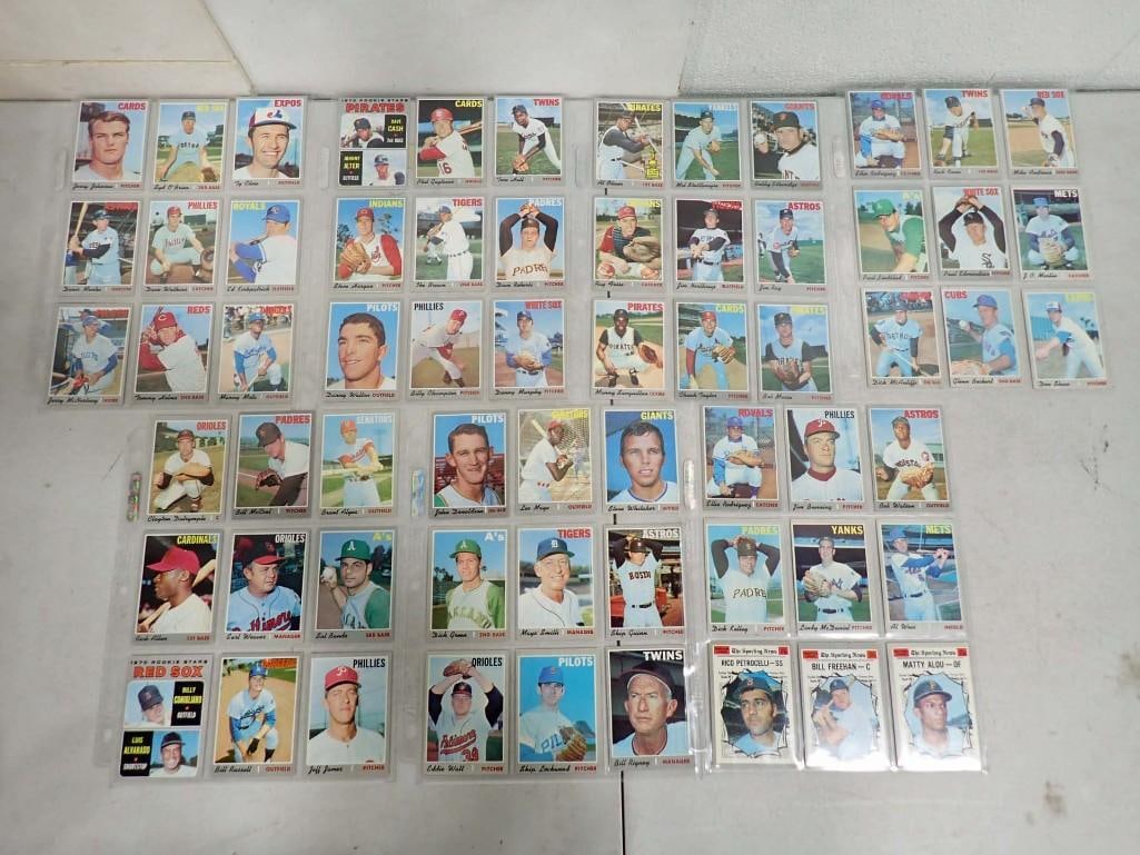 1970 Topps Baseball Cards 63 Total incl Rich Allen HOF, Earl Weaver HOF, Bill Russell RC, (1 of 11)