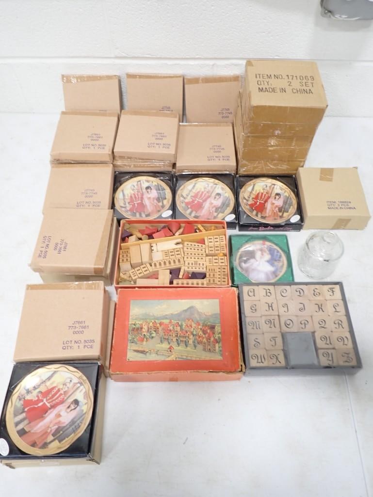 Enesco Barbie Mini Plates and More: Enesco Barbie Mini Plates and More All pictures are considered part of the description and should be examined carefully by bidders. Live Auctioneers is now offering Live Shipping through them. This is
