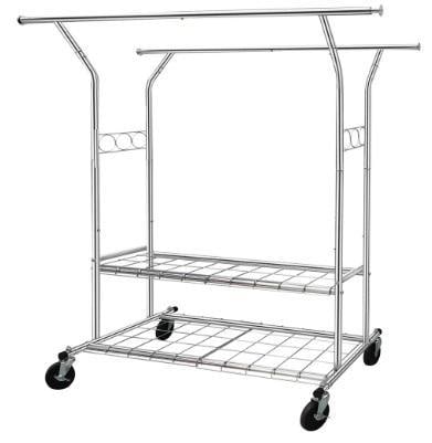 New Hyseyy Garment Rack: Hyseyy Garment Rack New in Box - should look similar to the first picture. Great for small apartments, dorm rooms, etc. All pictures are considered part of the description and should be examined 
