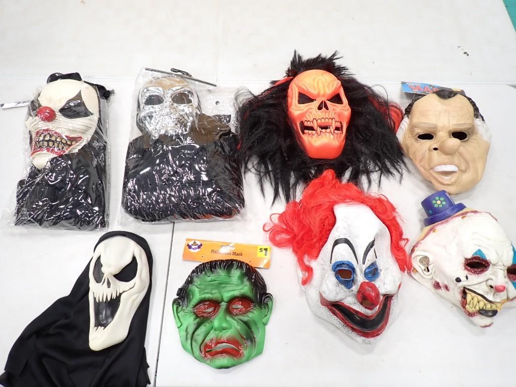 Halloween Lot incl Masks: Halloween Lot incl Masks All pictures are considered part of the description and should be examined carefully by bidders. Live Auctioneers is now offering Live Shipping through them. This is an option