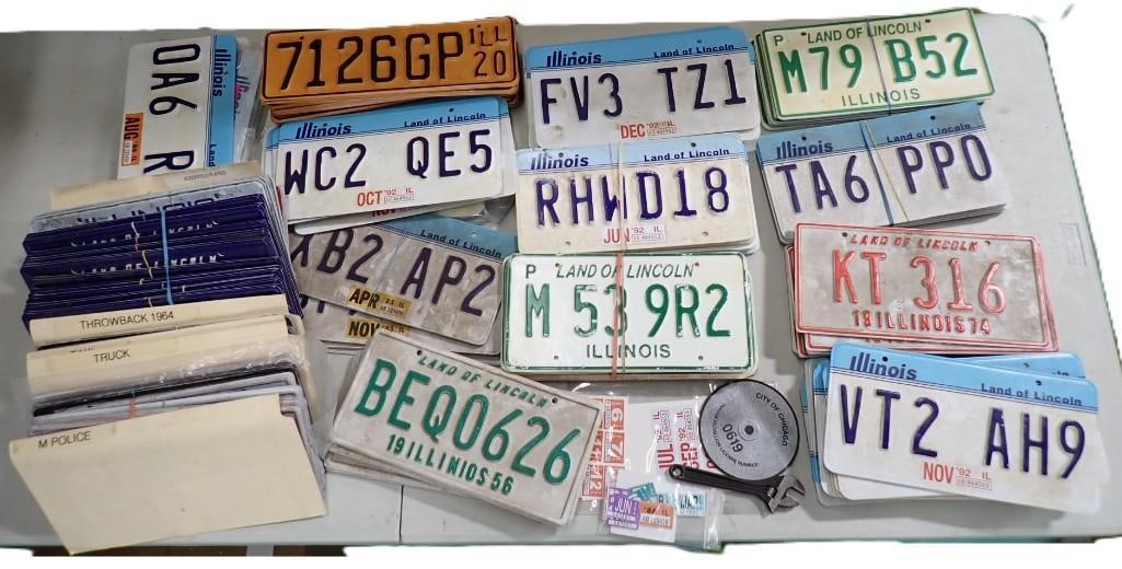 Large Lot of assorted Movie or TV Prop License Plates - these are all plastic: Large Lot of assorted Movie or TV Prop License Plates - these are all plastic 12x6x1" The consignor worked on multiple movies and TV shows and this lot may have been in any of the following: Empir