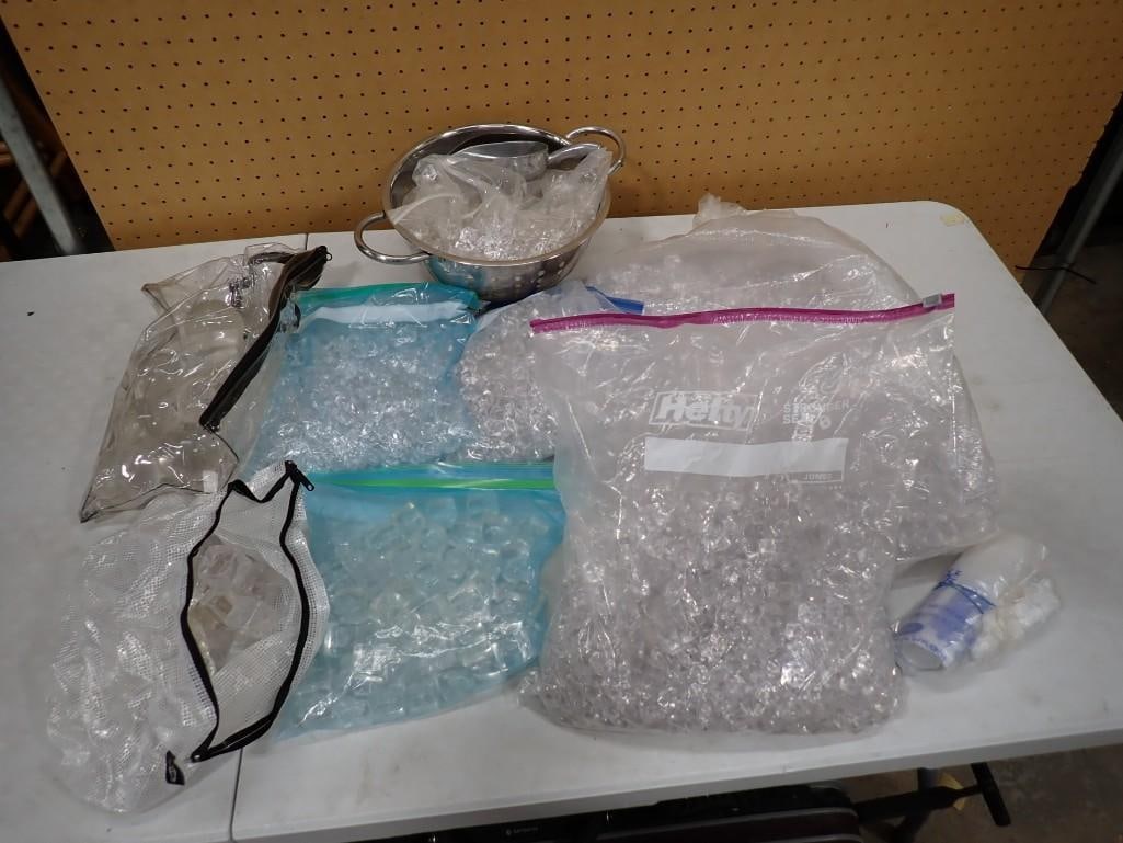 Fake Ice TV or Movie :Props: Fake Ice TV or Movie :Props. Also includes a metal colander. NO COA or Paperwork The consignor worked on multiple movies and TV shows and this lot may have been in any of the following: Empire, 
