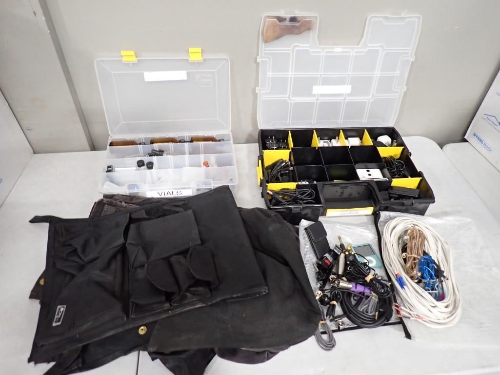 Electronics Lot incl Older Ipod, Asst Cords, Bags, Vials, Etc From Movie or TV Set (1 of 10)