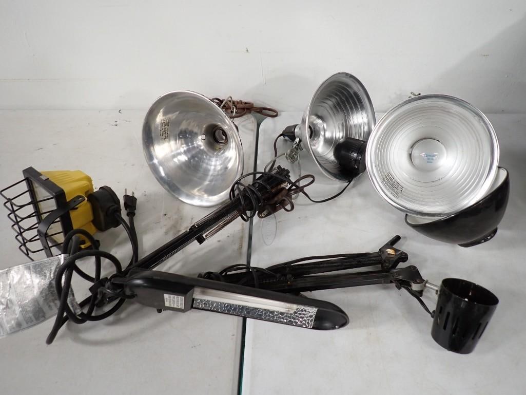 Lot of Clamp On Shop Lights or Lamps, Etc (1 of 6)