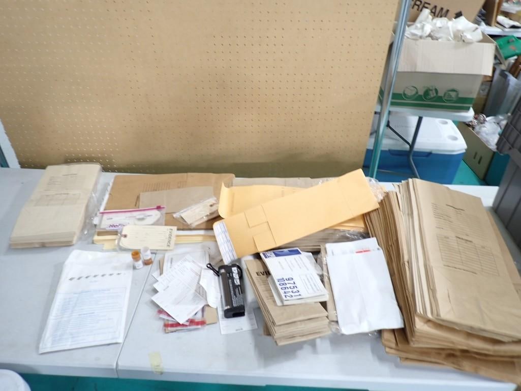 Movie and TV Props Police Evidence Bags and Kits: Police Evidence Bags and Kits Movie and TV Props NO COA or Paperwork The consignor worked on multiple movies and TV shows and this lot may have been in any of the following: Empire, Zoobiquity, Love i