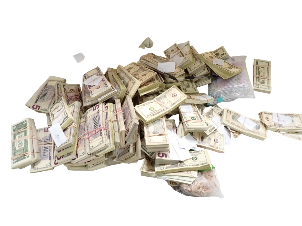 Fake Money Movie or TV Show Props incl 1s, 5s, 10s, 20s: Fake Money Movie or TV Show Props incl 1s, 5s, 10s, 20s and some fake Euros in multiple denominations. These have printed bills on the tops and bottoms of the stacks and the bills in the middle 