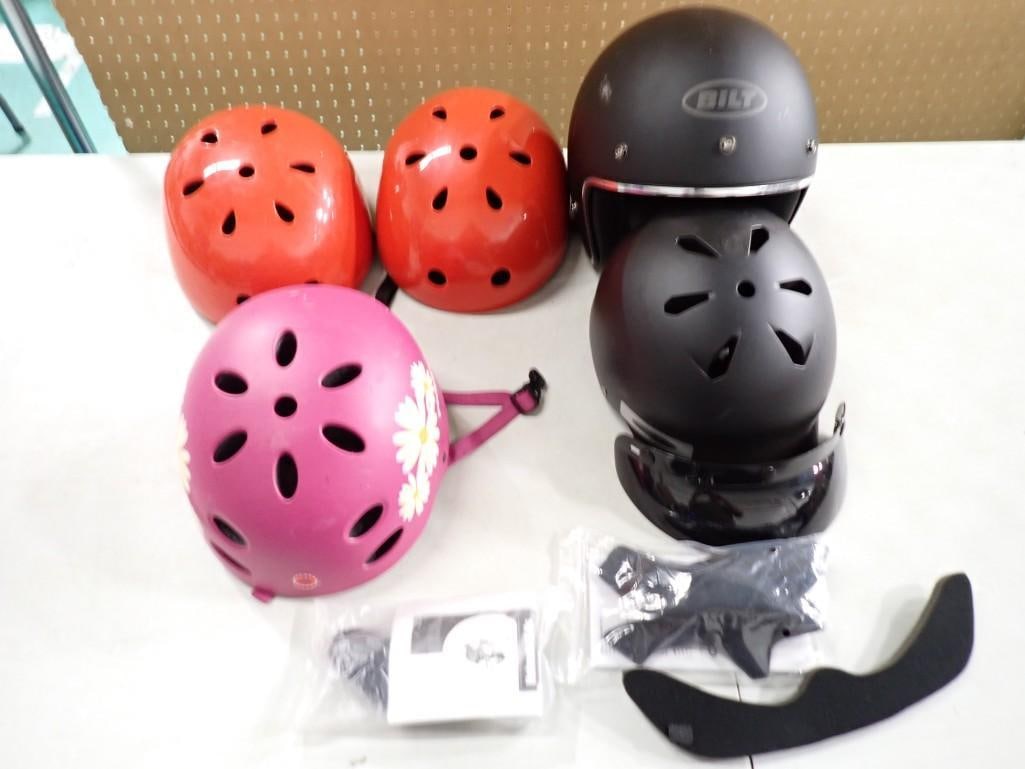 Helmets incl Bilt Helmet, Skating or Bike Helmets, Etc Movie or TV Show Props: Helmets incl Bilt Helmet, Skating or Bike Helmets, Etc Movie or TV Show Props NO COA or Paperwork The consignor worked on multiple movies and TV shows and this lot may have been in any of the followi
