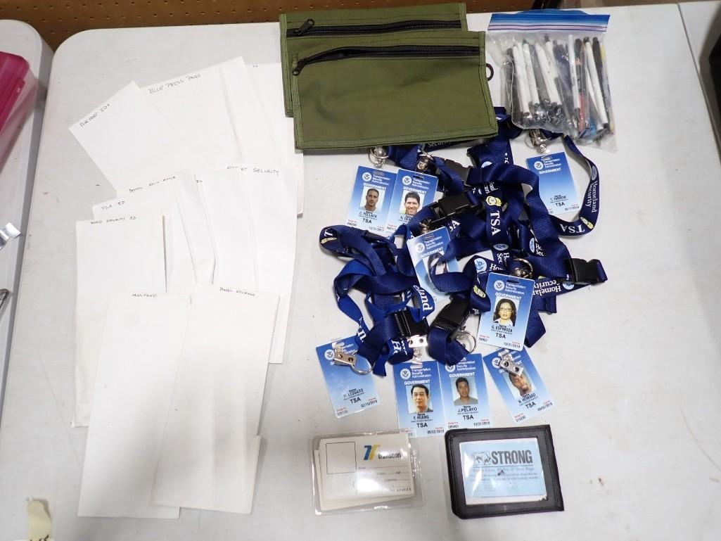 TV or Movie Prop Lanyard Badges, etc: TV or Movie Prop Lanyard Badges, etc NO COA or Paperwork The consignor worked on multiple movies and TV shows and this lot may have been in any of the following: Empire, Zoobiquity, Love is a 4 Letter