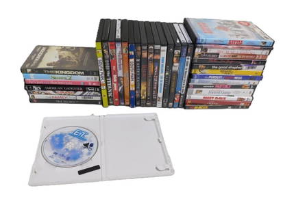 Lot of assorted DVDs including South Park, Shrek, American Gangster, Pursuit of Happyness, Radio,: Lot of assorted DVDs including South Park, Shrek, American Gangster, Pursuit of Happyness, Radio, Robin Williams, Titanic, etc. Live Auctioneers is now offering Live Shipping through them.? This is an