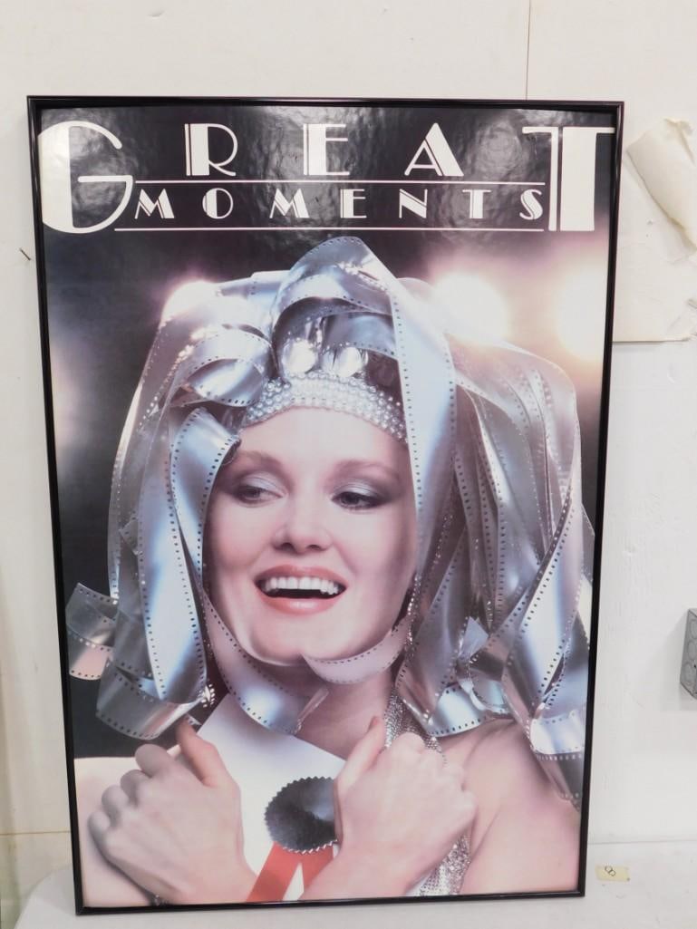 Great Moments Framed Poster 37"x24": Great Moments Framed Poster 37"x24" All pictures are considered part of the description and should be examined carefully by bidders. Live Auctioneers is now offering Live Shipping through them