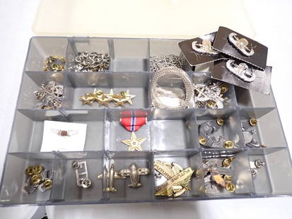 Lot of Movie Prop Pins, etc incl Prop Military Bronze Star Medal, Police, etc: Lot of Movie Prop Pins, etc incl Prop Military Bronze Star Medal, Police, etc  NO COA or Paperwork The consignor worked on multiple movies and TV shows and this lot may have been in any of the followi