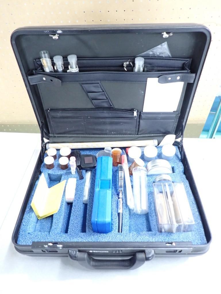 Samsonite Brief Case full of Movie / TV Prop Forensics Tools, etc. (1 of 8)