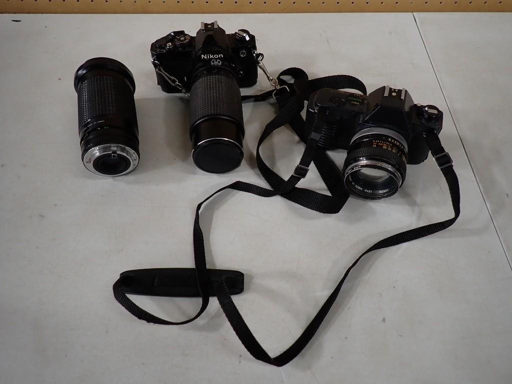 Camera Lot including Nikon, Canon, Lenses, etc. (1 of 5)