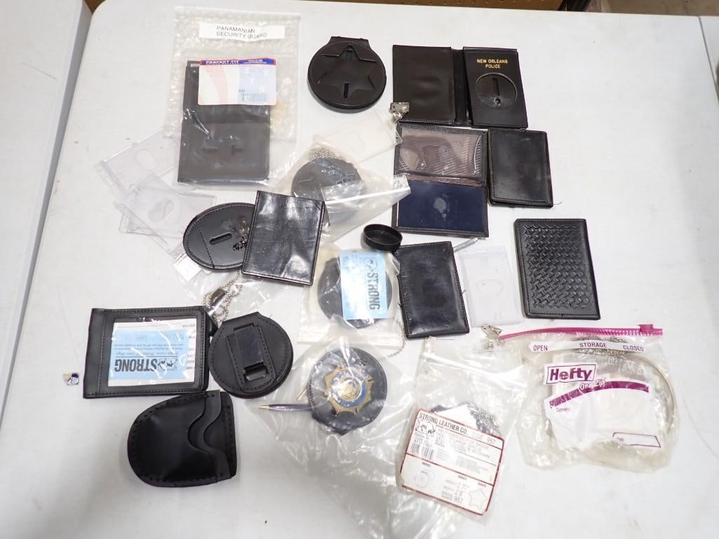 Police Badge Holders and ID Holders likely used in TV Shows and/or Movies (1 of 9)