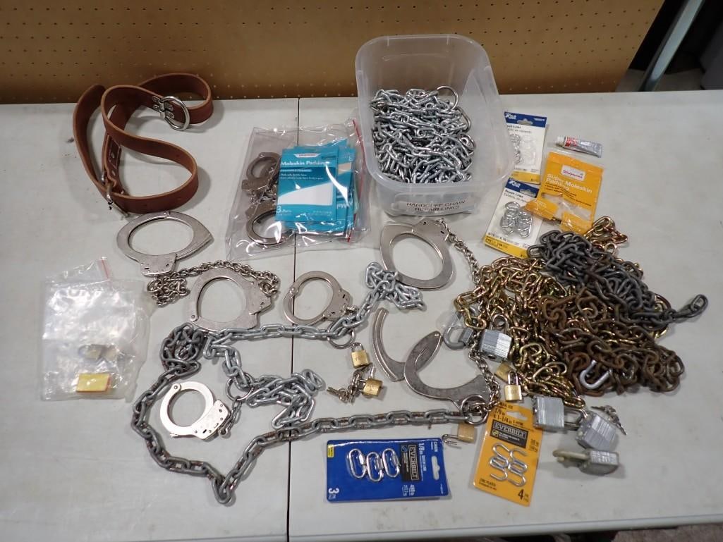 Handcuffs, Padlocks, Chain, Etc Movie or TV Props (1 of 7)
